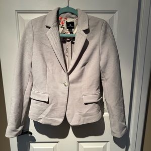 Jules & Leopold Ribbed Blazer. Lined, faux front pockets. Size Small P